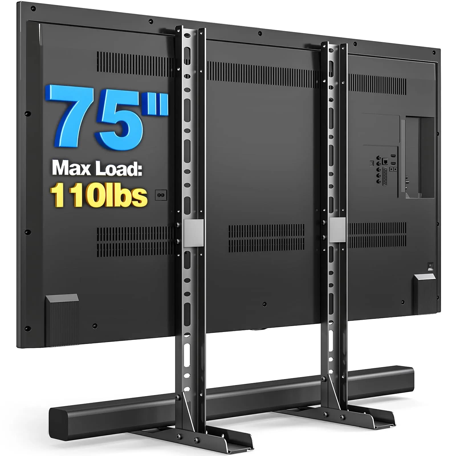 Rfiver Universal TV Stand Mount for 20-75 inch Flat Curved TVs | Supports 110 lbs & VESA 800x600mm