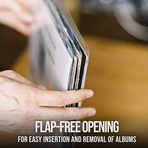 Vinyl Fever Record Sleeves [125 Pack] - Durable 3 Mil Polypropylene Album Covers for 12 Inch LPs thumbnail 4