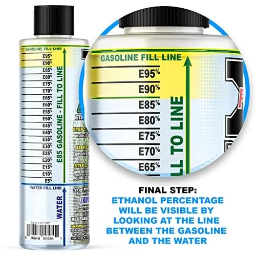 REV-X E85 Testing Kit - Corn Field Edition - Reusable Ethanol Gasoline Test Kit | Ethanol Water Content Measurement thumbnail 4