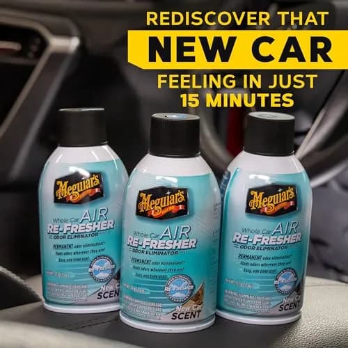 Meguiar’s Whole Car Air Refresher Odor Eliminator Mist 6 Fl Oz (177ml) | New Car Scent thumbnail 5