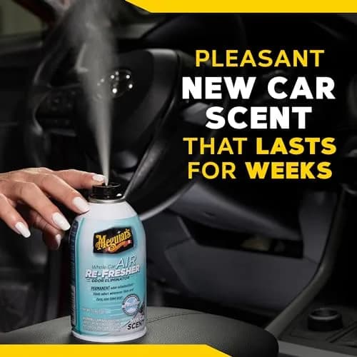 Meguiar’s Whole Car Air Refresher Odor Eliminator Mist 6 Fl Oz (177ml) | New Car Scent thumbnail 7