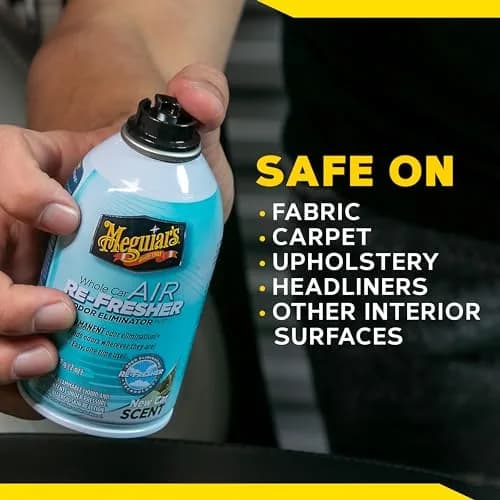 Meguiar’s Whole Car Air Refresher Odor Eliminator Mist 6 Fl Oz (177ml) | New Car Scent thumbnail 8