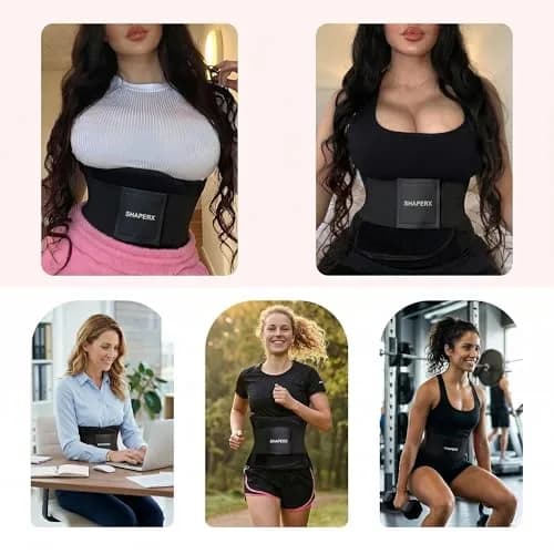 SHAPERX Waist Trainer for Women Tummy Control Waist Cincher Belt 2XL | Supports Workout & Postpartum Recovery thumbnail 6