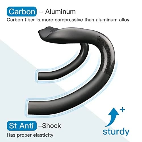 Alfa Pasca Carbon Fiber Road Bike Handlebars 31.8 x 420mm | UD Matte Aero Drop Bars thumbnail 5