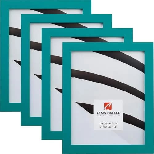 Craig Frames 8.5x11 Set of 4 Blue Picture Frames | Modern Wall Decor for Art thumbnail 1