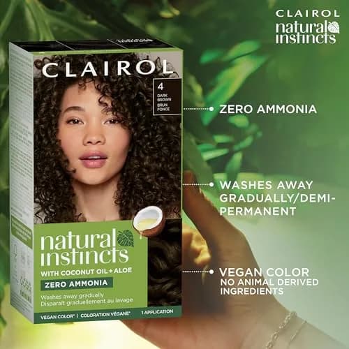 Clairol Natural Instincts Demi-Permanent Hair Dye 7A Dark Cool Blonde 163 ml (5.53 Fl Oz) | Ammonia-Free Vegan Color with Coconut Oil & Aloe thumbnail 5