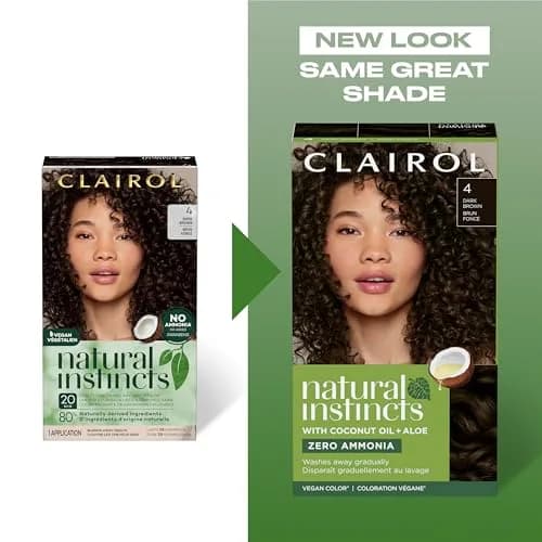 Clairol Natural Instincts Demi-Permanent Hair Dye 6W Light Warm Brown 177ml (5.85 Fl Oz) | Ammonia-Free Vegan Hair Color with Coconut Oil & Aloe Vera thumbnail 2