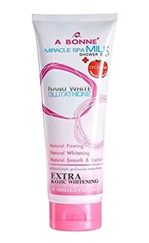 A Bonné Miracle Spa Milk Shower Salt with Lycopene Tomato Extract 350g (12.35 oz) | Exfoliates for Smooth, Radiant Skin thumbnail 1