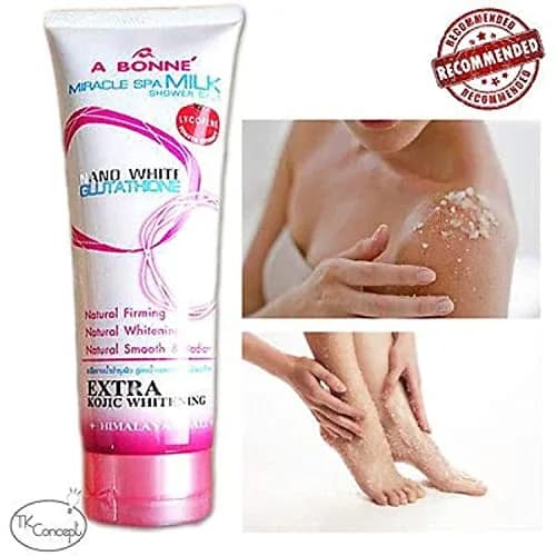 A Bonné Miracle Spa Milk Shower Salt with Lycopene Tomato Extract 350g (12.35 oz) | Exfoliates for Smooth, Radiant Skin thumbnail 2