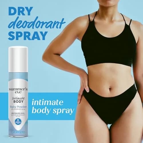 Summer's Eve Gentle Feminine Spray Baby Powder 177ml (6 Fl Oz) | Daily Odor Protection thumbnail 2