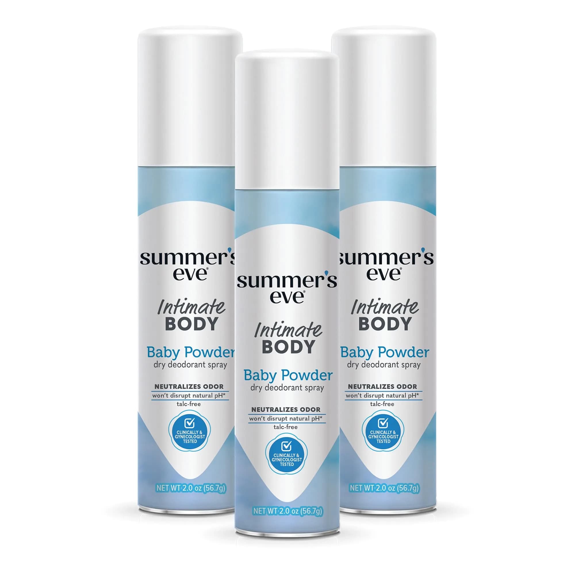 Summer's Eve Gentle Feminine Spray Baby Powder 177ml (6 Fl Oz) | Daily Odor Protection - main product image