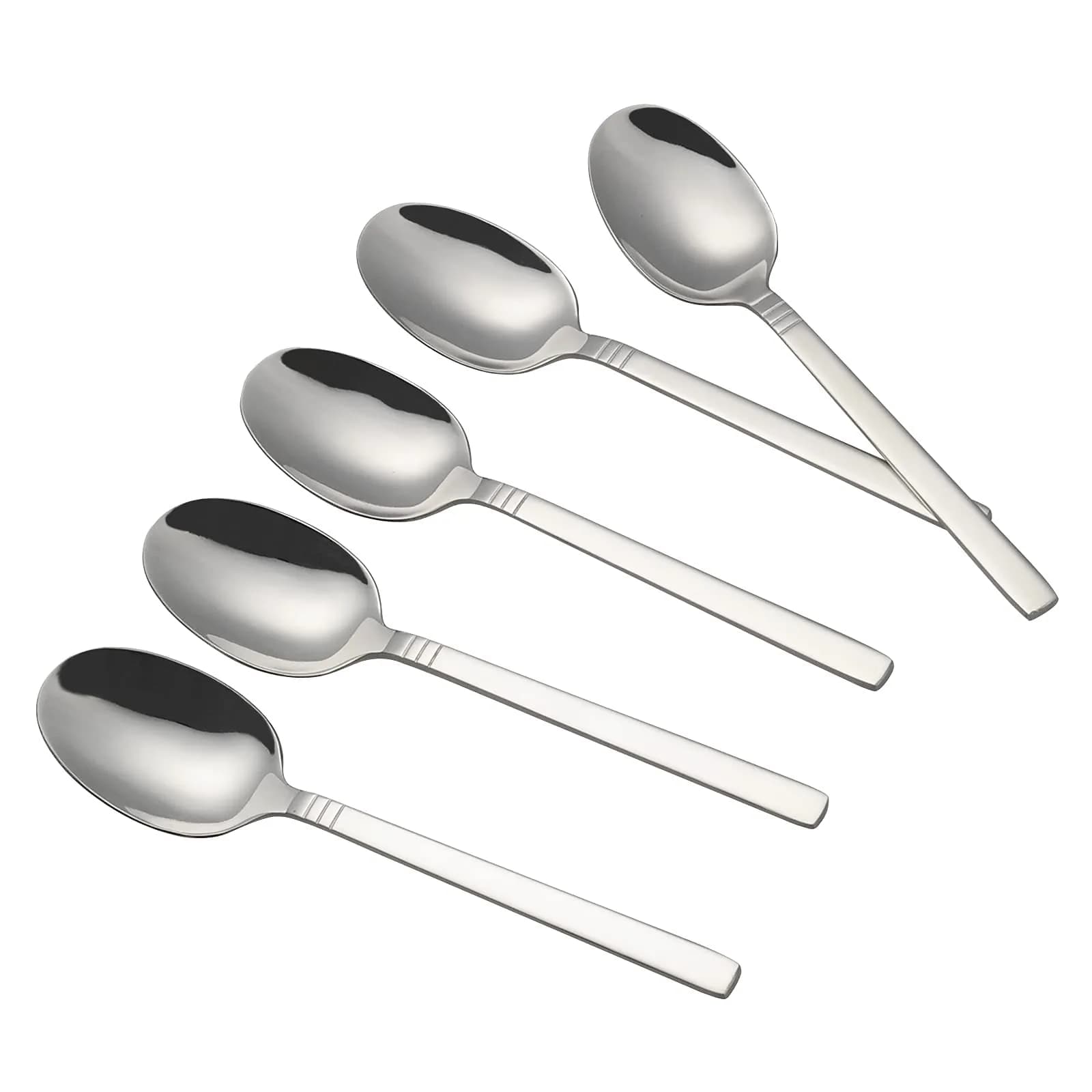 Morcte 12-Piece Stainless Steel Dinner Spoons, 7.8 inch (19.8 cm) Cutlery Set | Polished Steel for Home & Hotel Dining - main product image