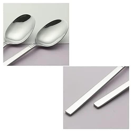 Morcte 12-Piece Stainless Steel Dinner Spoons, 7.8 inch (19.8 cm) Cutlery Set | Polished Steel for Home & Hotel Dining thumbnail 2