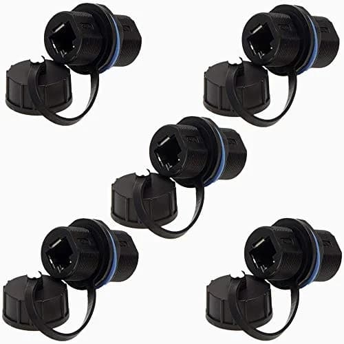 ANMBEST Shielded RJ45 Waterproof CAT6 Ethernet Connector 5PCS | IP67 Rated for Industrial Use thumbnail 1