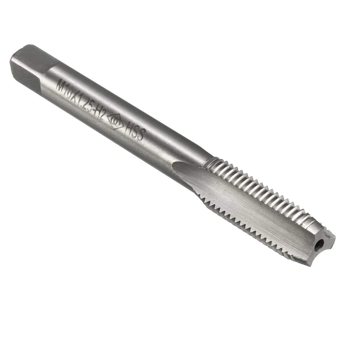 uxcell Metric Machine Tap M10 x 1.25mm H2 High Speed Steel Straight Flute (1 pc)