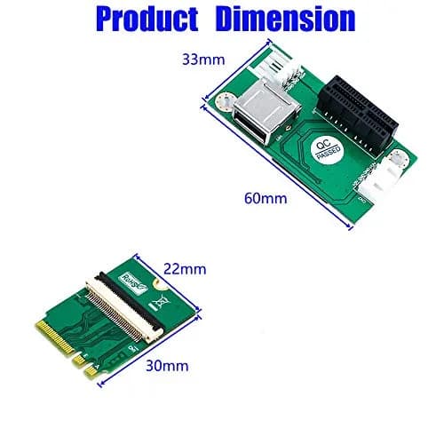 Mustpoint NGFF (M.2) Key A/E to PCI-E x1 + USB Riser Card 15cm & 25cm Cables | Support PCIe 1X/4X/8X/16X, USB 2.0, Windows 7+ thumbnail 5