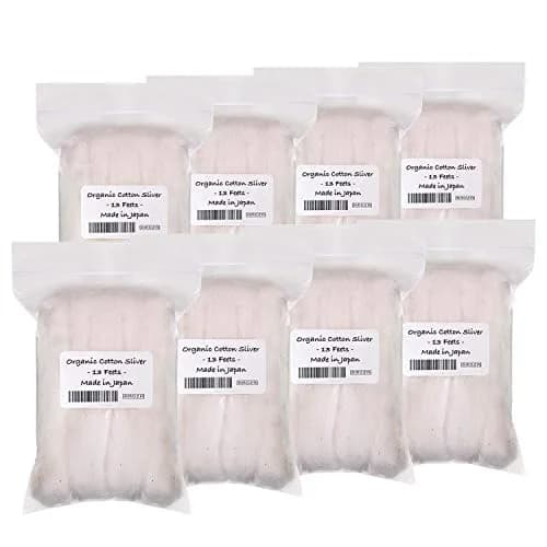 AMOZA Organic Cotton Sliver 13 Feet | Unbleached, Non-pesticide, Made in Japan thumbnail 1