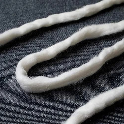 AMOZA Organic Cotton Sliver 13 Feet | Unbleached, Non-pesticide, Made in Japan thumbnail 4