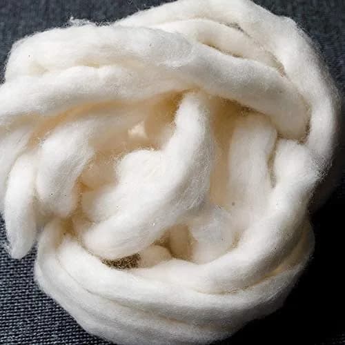 AMOZA Organic Cotton Sliver 13 Feet | Unbleached, Non-pesticide, Made in Japan thumbnail 5