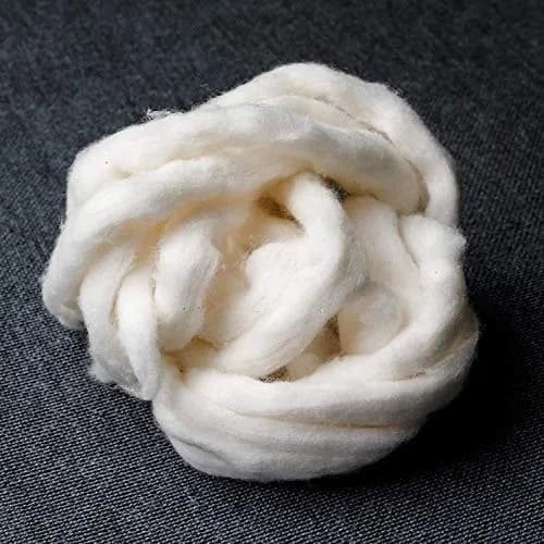 AMOZA Organic Cotton Sliver 13 Feet | Unbleached, Non-pesticide, Made in Japan thumbnail 6