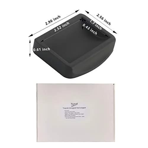 YupeaK Black Silicone Furniture & Bed Wheel Stoppers 6 Pack | Prevents Scratches & Sliding thumbnail 7