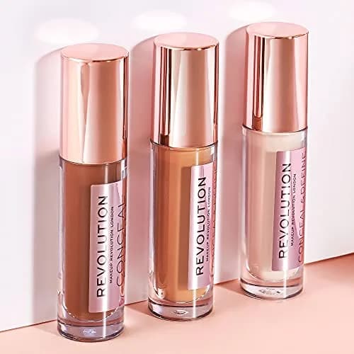 Revolution Beauty London Conceal and Define Foundation 0.7 Fl Oz | Full Coverage Matte Finish for Dark Skin Tones thumbnail 6