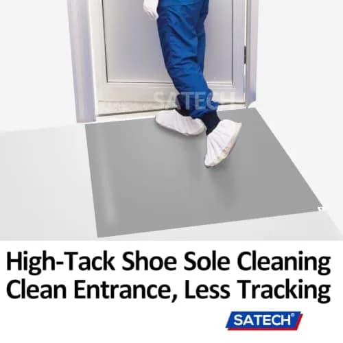 SATECH Sticky Mat 24" x 36" (6 sq ft) Grey | Cleanroom & Lab Adhesive Floor Mat thumbnail 5