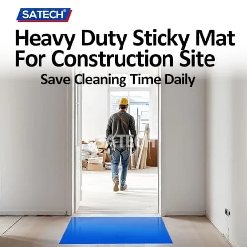 SATECH Sticky Mat 24" x 36" (6 sq ft) Grey | Cleanroom & Lab Adhesive Floor Mat thumbnail 3