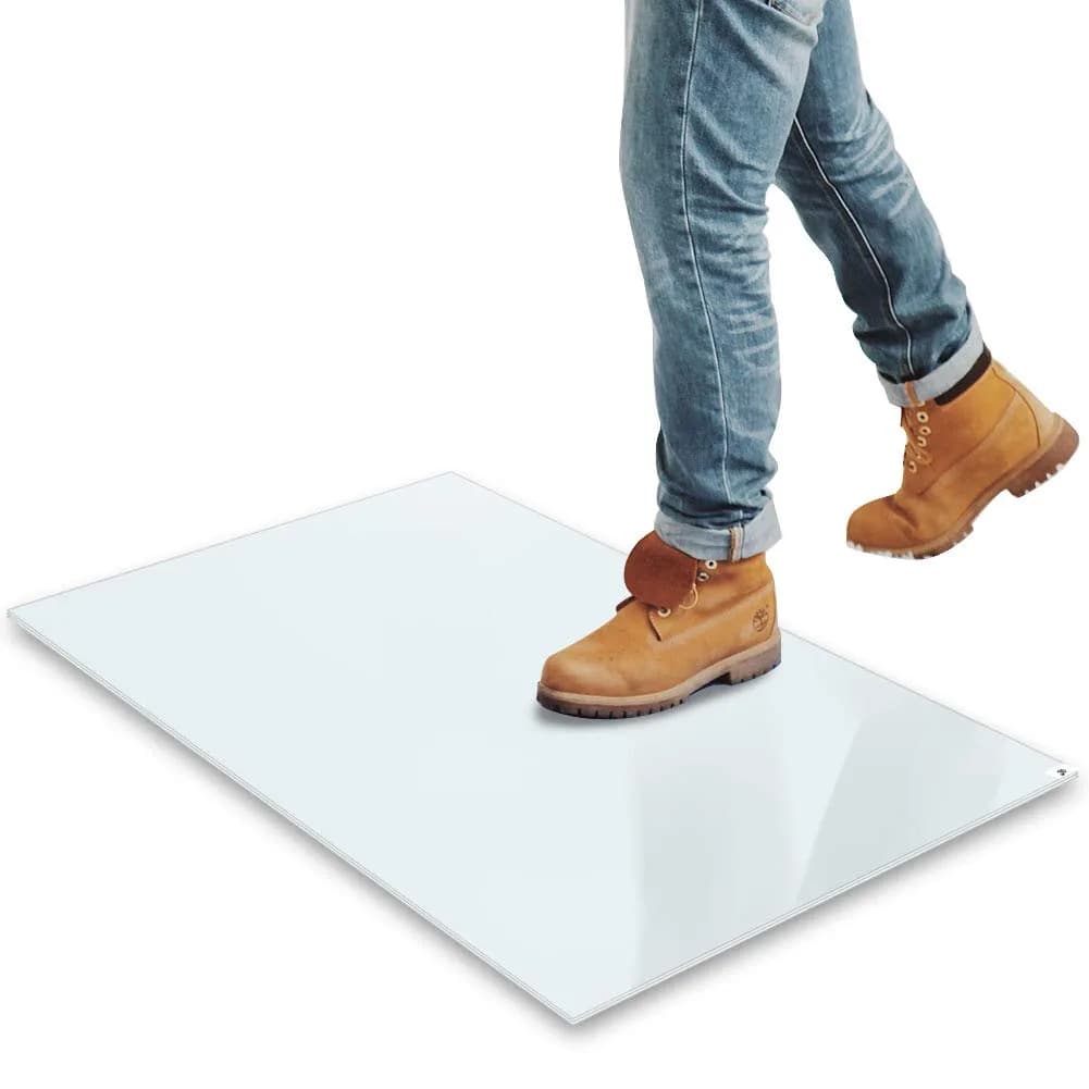 SATECH Sticky Tacky Adhesive Mat 114cm x 91cm (36" x 45") | Cleanroom Lab Hospital Pet Entrance Mat (Case of 4 Mats, 120 Sheets Total) — White