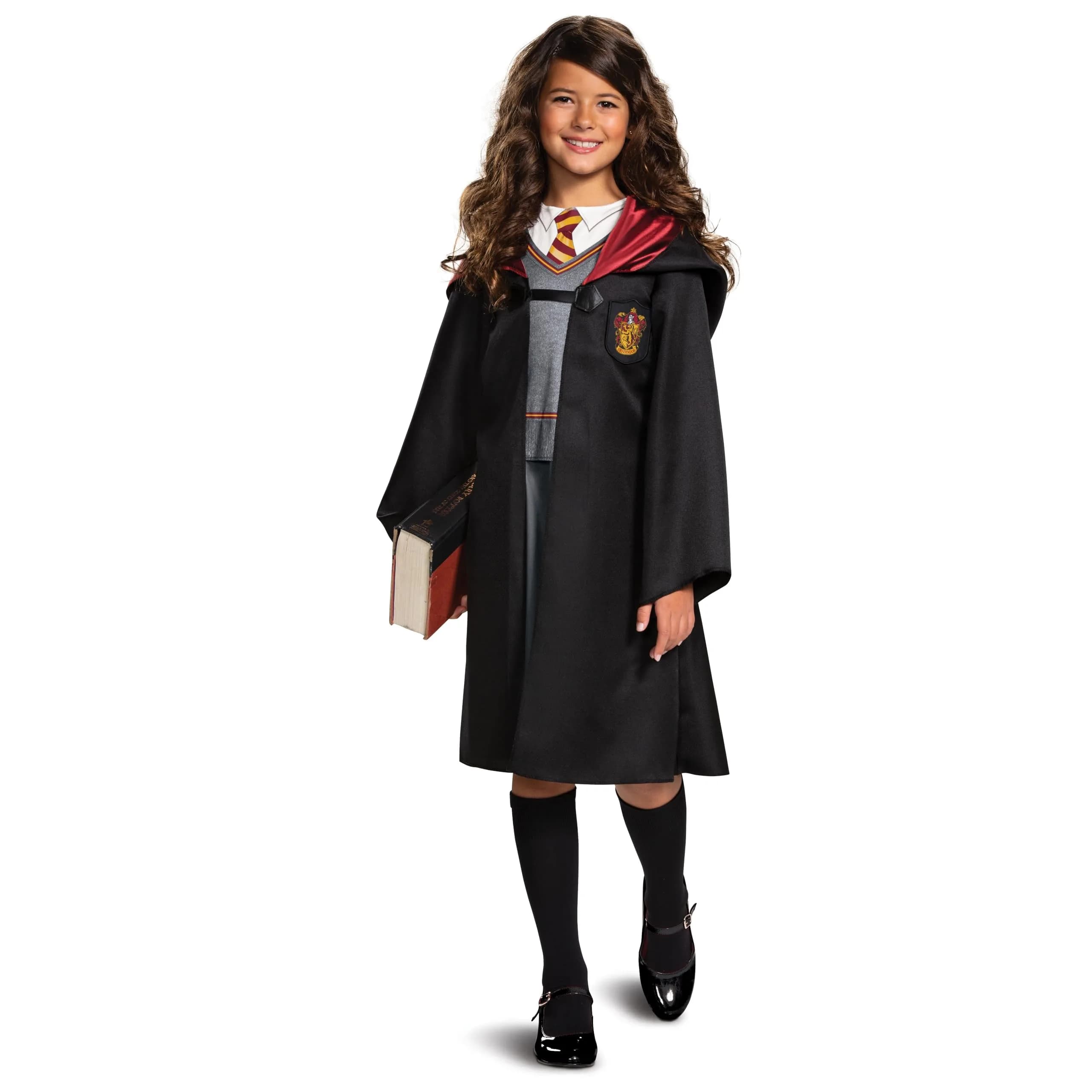 Disguise Hermione Granger Costume, Official Harry Potter Wizarding World Outfit for Kids, Child Size Medium (7-8) | Authentic Import — Medium (7-8)
