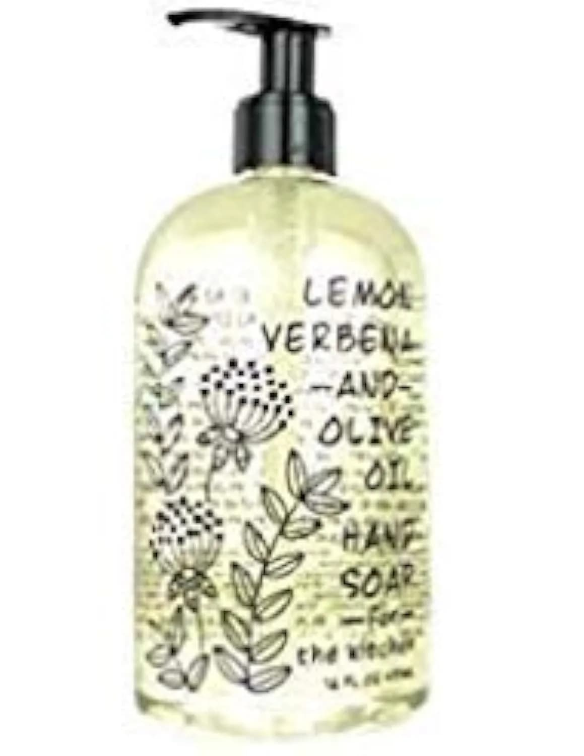 Greenwich Bay Hand Soap for Kitchen 16oz Lemon Verbena & Olive Oil | Deep Hydration & Odor Elimination