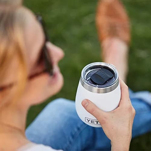 YETI Plastic Rambler MagSlider Lid for 10 oz Wine Tumbler | Spill-Resistant Magnetic Closure thumbnail 5