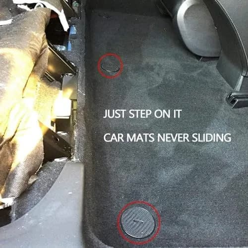 OTUAYAUTO 4PCS Floor Mat Clips with T-Hook Anchor for BMW Velour Carpet | Vehicle Specific Fit thumbnail 2