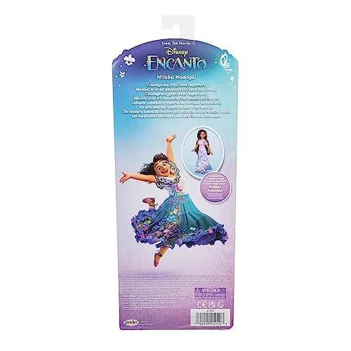 Disney Encanto Mirabel Madrigal Fashion Doll with Dress, Shoes & Glasses, 25cm (9.84 inches) | Authentic Film-Inspired Role Play Toy thumbnail 6