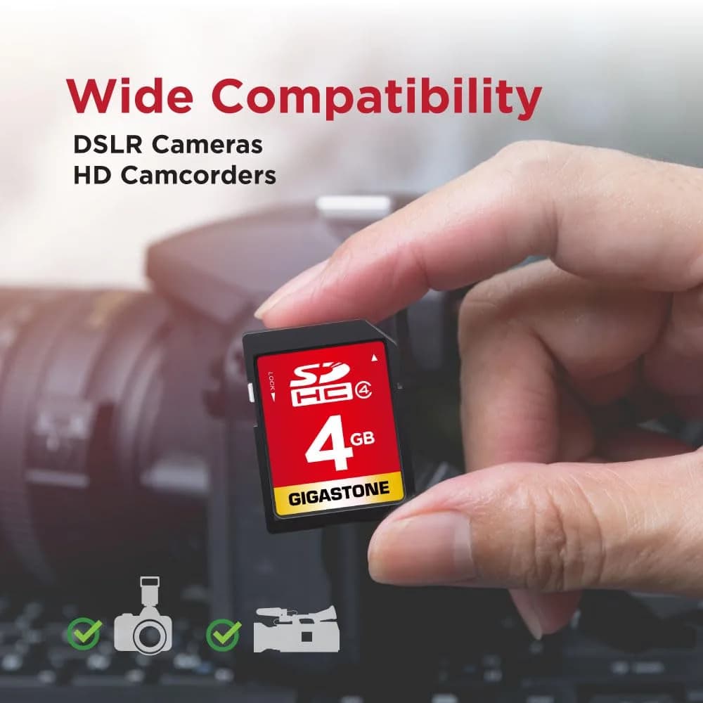 Gigastone 4GB SDHC Memory Card | Class 4 Speed Up to 20MB/s - view 6