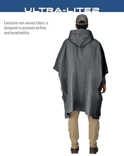 FROGG TOGGS Ultra-Lite2 Poncho Carbon Black | Waterproof Breathable Rain Gear for Indian Monsoons thumbnail 3