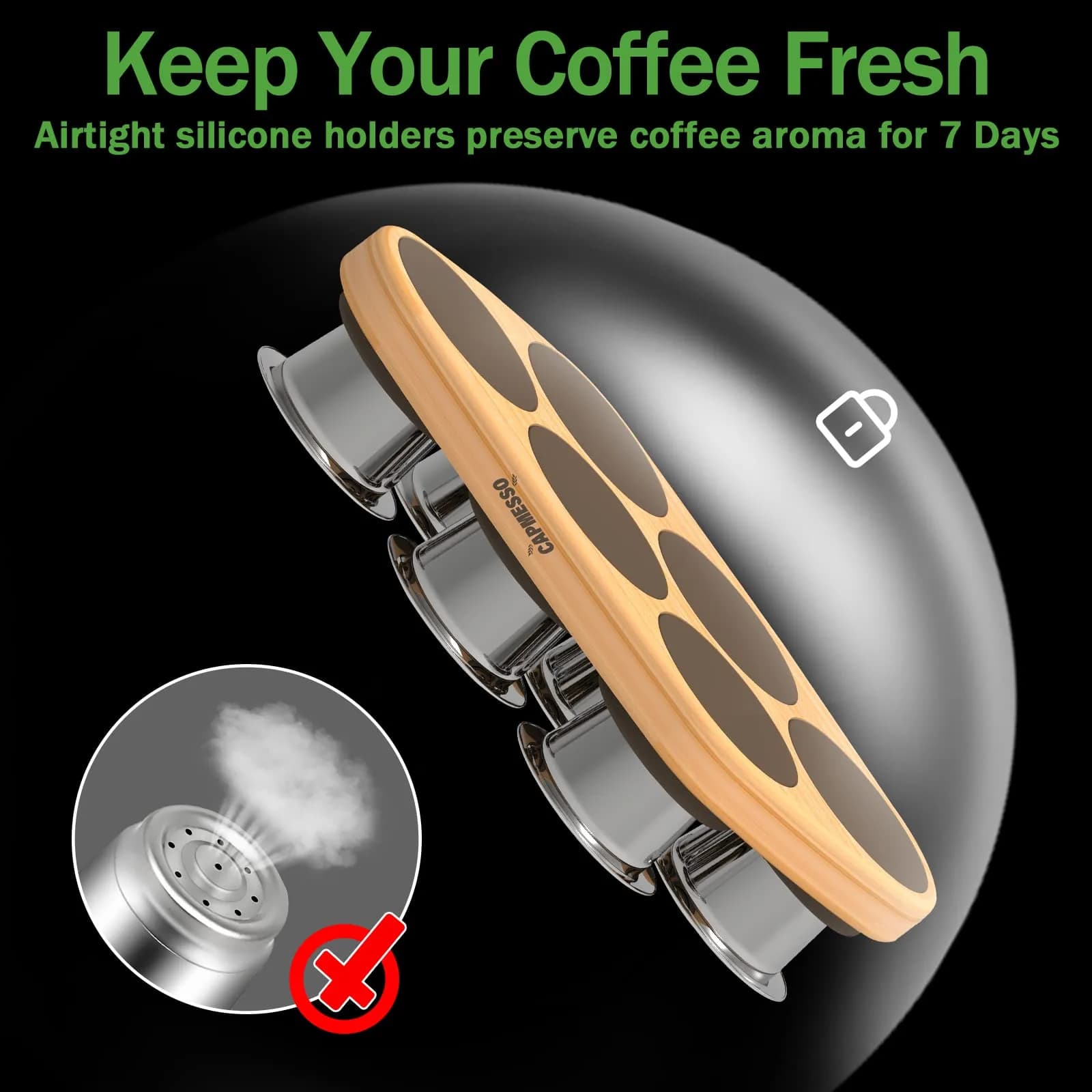 CAPMESSO 120PCS Coffee Pod Seal Lids - Four Color Set for Nespresso Original Line Capsules - view 4