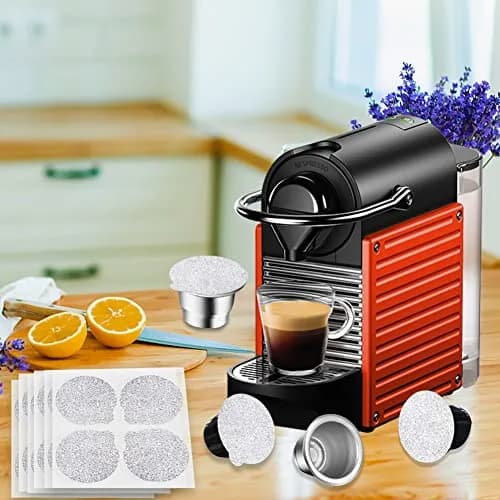 CAPMESSO Aluminum Coffee Pod Seal Lids for Nespresso Original Line Capsules, 120PCS | Reusable Coffee Filter Alternative thumbnail 7