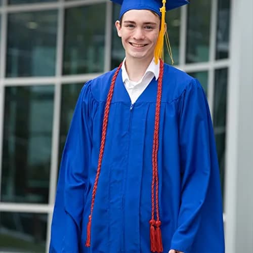 Endea Graduation Double Honor Cord (Red) | 63-inch Polyester Graduation Cord with Tassel thumbnail 6