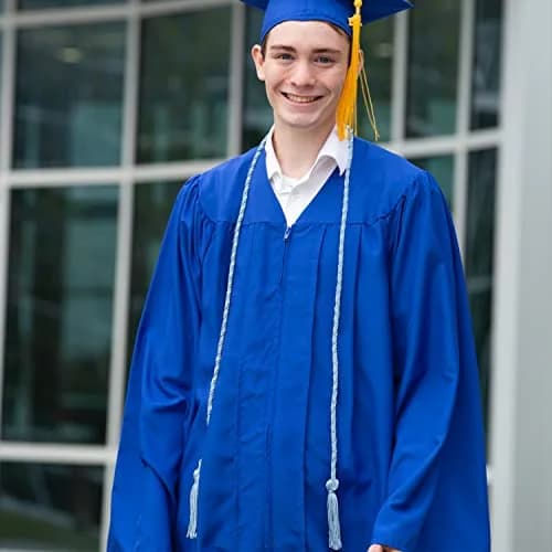 Endea Graduation Single Honor Polyester Cord Light Blue | 67-inch Academic Achievement Cord thumbnail 6