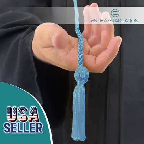 Endea Graduation Single Honor Polyester Cord Light Blue | 67-inch Academic Achievement Cord thumbnail 2
