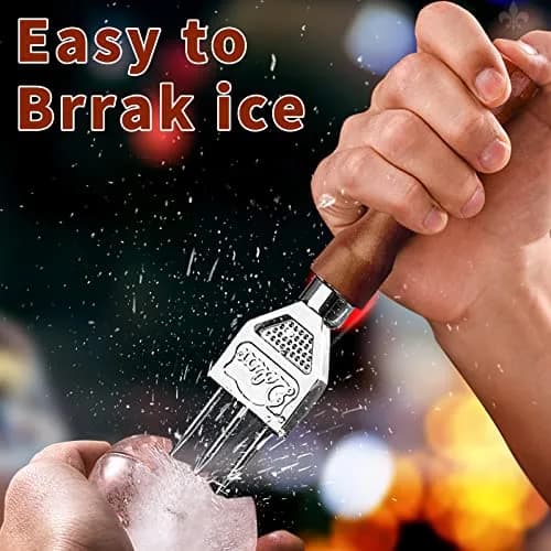 LINALL Three Pronged Ice Pick Set of 2 | Durable Stainless Steel Bartender Tool 184mm (7.2 inch) thumbnail 4
