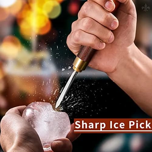 LINALL Three Pronged Ice Pick Set of 2 | Durable Stainless Steel Bartender Tool 184mm (7.2 inch) thumbnail 5