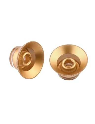 Metallor Gold Top Hat Electric Guitar Knobs 4Pcs | Fits 6mm Spline Shaft Pots thumbnail 7