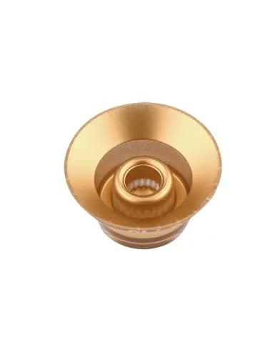 Metallor Gold Top Hat Electric Guitar Knobs 4Pcs | Fits 6mm Spline Shaft Pots thumbnail 8