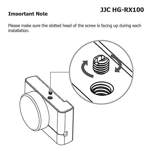 JJC Metal Hand Grip Holder Handle for Sony RX100 Series Cameras, 58g (2 oz) | Secure Grip & Easy Access thumbnail 6