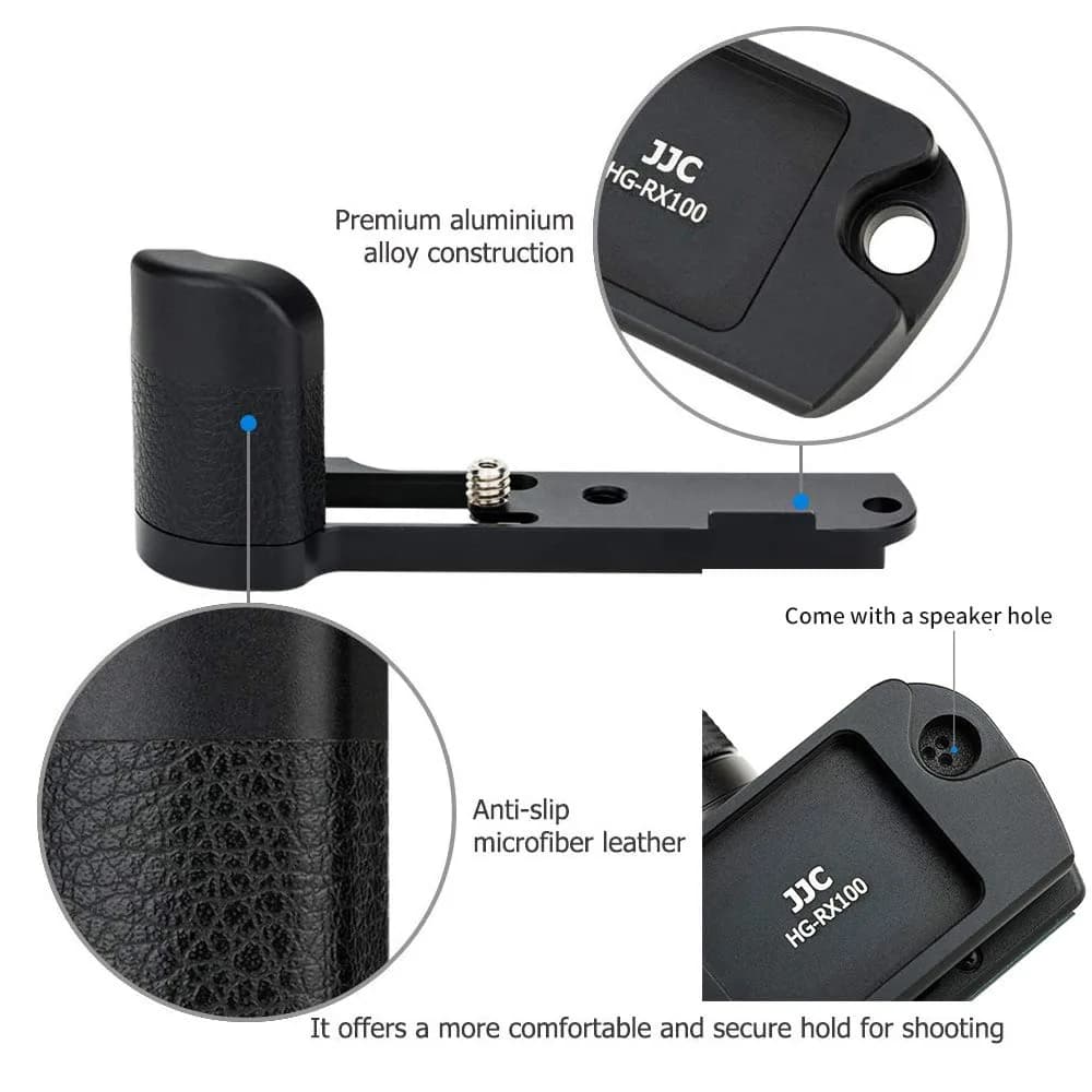 JJC Metal Hand Grip Holder Handle for Sony RX100 Series Cameras, 58g (2 oz) | Secure Grip & Easy Access thumbnail 3