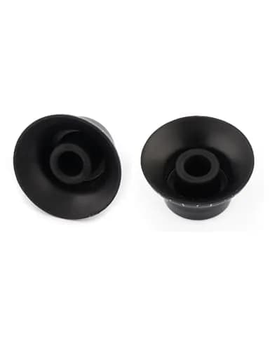 Metallor Black Top Hat Guitar Knobs for Gibson Les Paul Style Electric Guitars, 6mm Spline Shaft (4-Pack) thumbnail 6