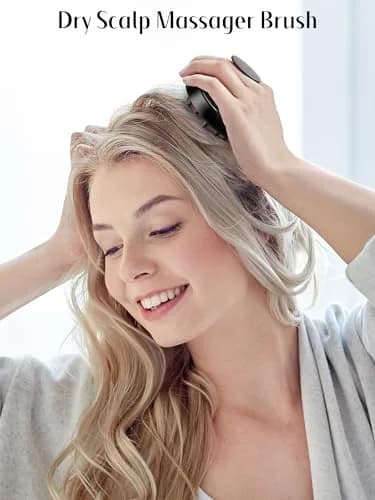 HEETA 2-Pack Scalp Massager for Hair Growth & Dandruff Removal | Gentle Silicone Brush for All Hair Types thumbnail 5