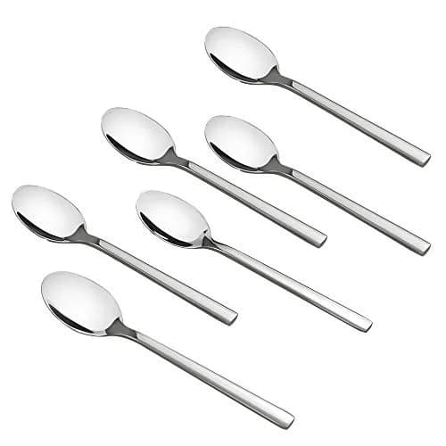 Doryh 12-Piece Stainless Steel Teaspoons | Small Dessert Spoons, Mirror Finish, Dishwasher Safe thumbnail 1
